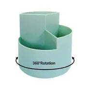 360° Rotating Desk Pencil Case for Organized Supplies